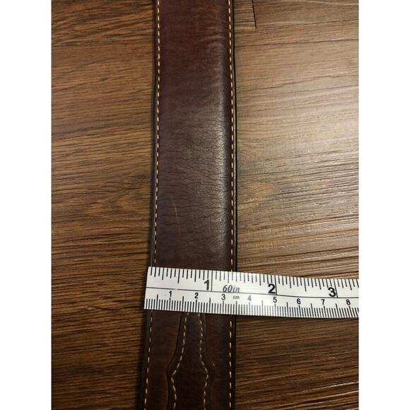Silver Creek Collection Leather Belt Western Brown Cowboy Rodeo Made in USA - Picture 9 of 10